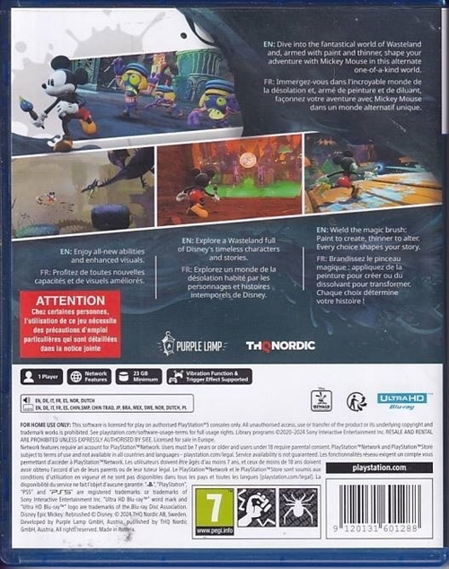 Epic Mickey Rebrushed - PS5 (A-Grade) (Genbrug)